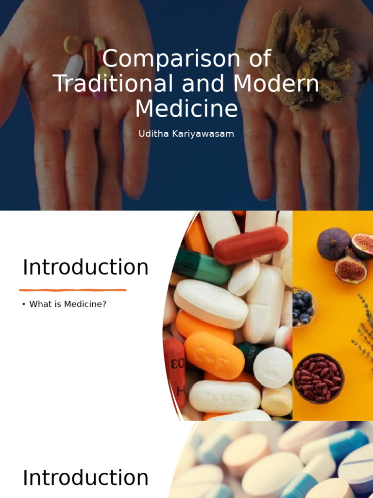 Traditional vs Modern Medicine Comparison | PDF