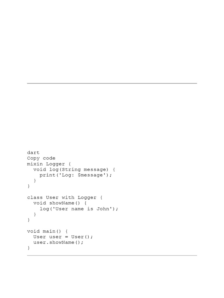 Dart and Flutter Concepts Explained | PDF | Json | Class (Computer ...