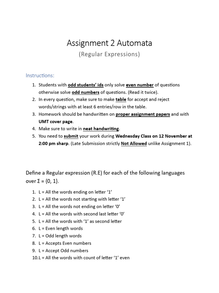 Assignment 2 TOA V14 | PDF