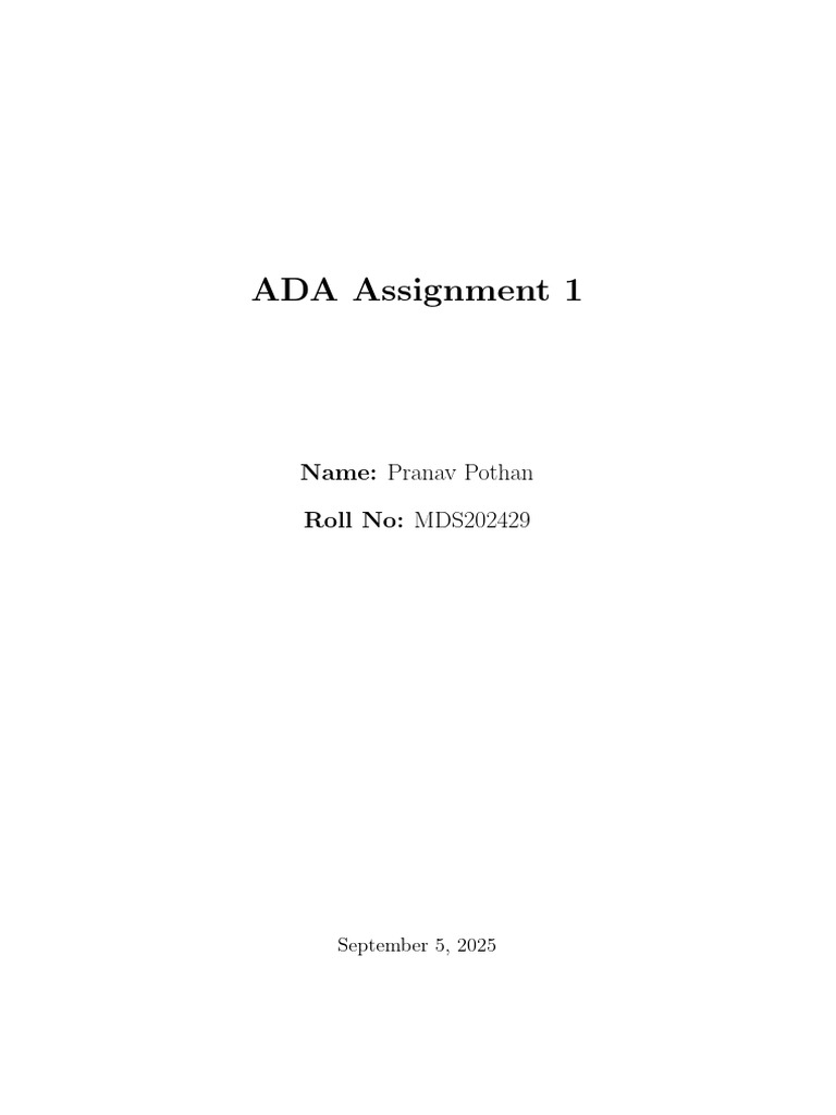 ADA Assignment 1 | PDF | Autoregressive Integrated Moving Average ...