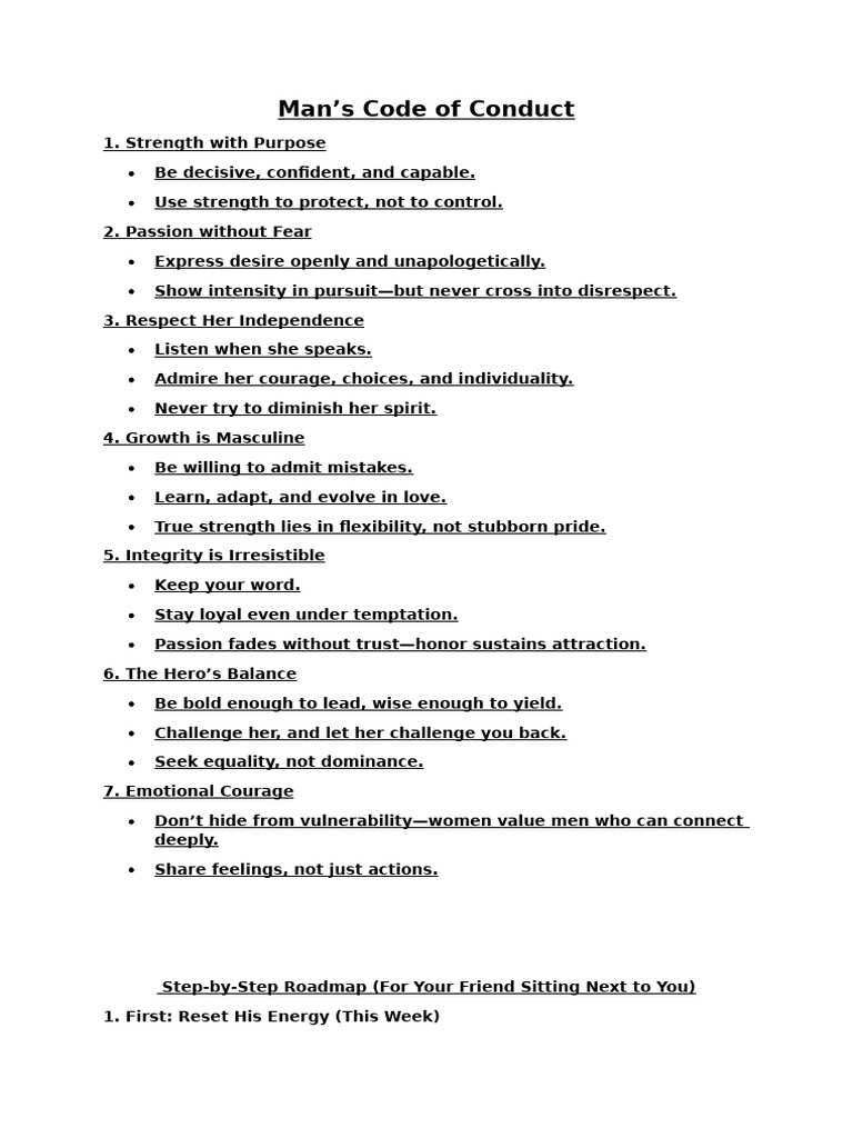 Man's Code of Conduct for Dating Success | PDF | Planets In Astrology