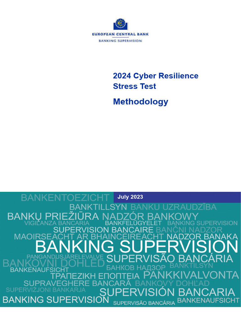 2024 Cyber Resilience Stress Test Guide | PDF | Operational Risk | Banks