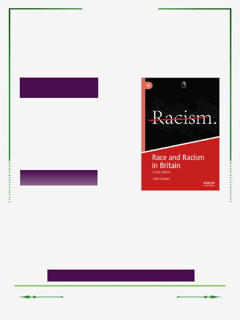 Race and Racism in Britain John Solomos ebook enriched pdf version ...