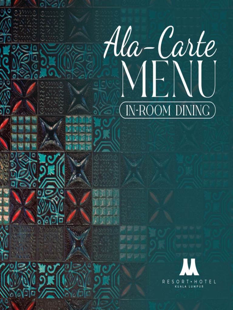 In Room Dining Menu | PDF