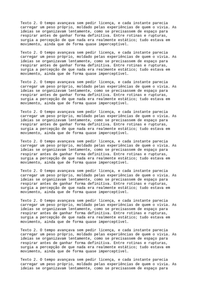 Reflexões sobre o Tempo e Movimento | PDF