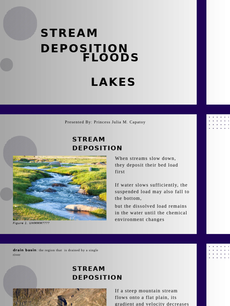Stream Deposition and Flood Dynamics | PDF | Floodplain | Flood