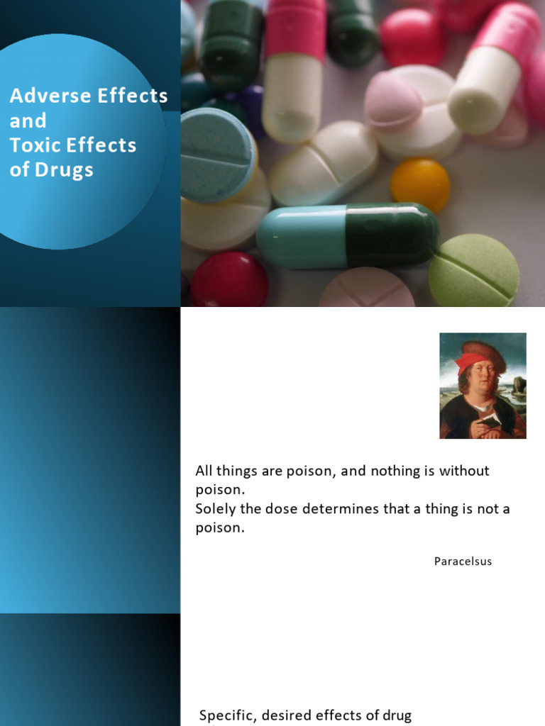 Drug Toxicity and Adverse Effects Explained | PDF | Pharmacovigilance ...