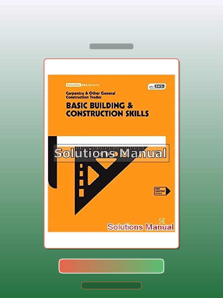 Test Bank for Basic Building and Construction Skills Australia 5th ...