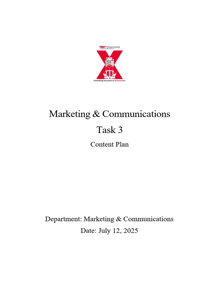 28-Post Content Plan for Event Marketing | PDF