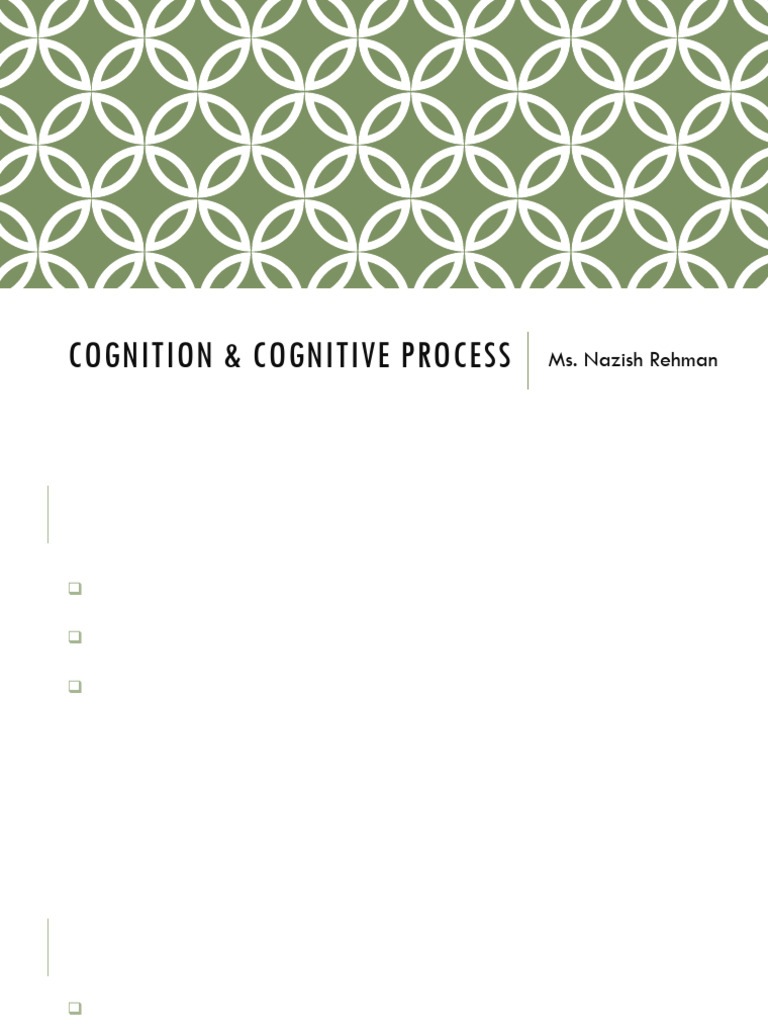 Understanding Cognition and Cognitive Biases | PDF | Cognition ...