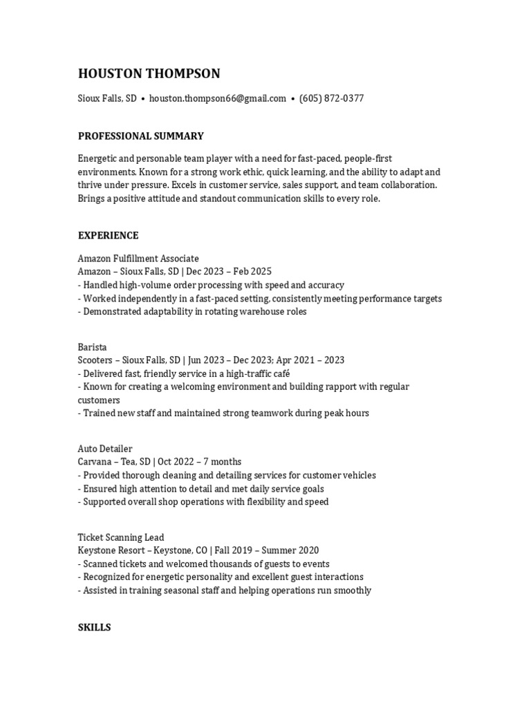 Houston Thompson Resume Copy (3) | PDF