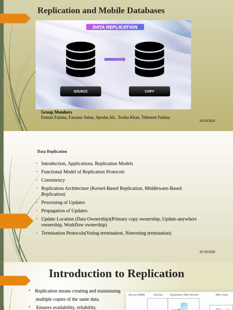 Mobile Database Replication Techniques | PDF | Replication (Computing ...