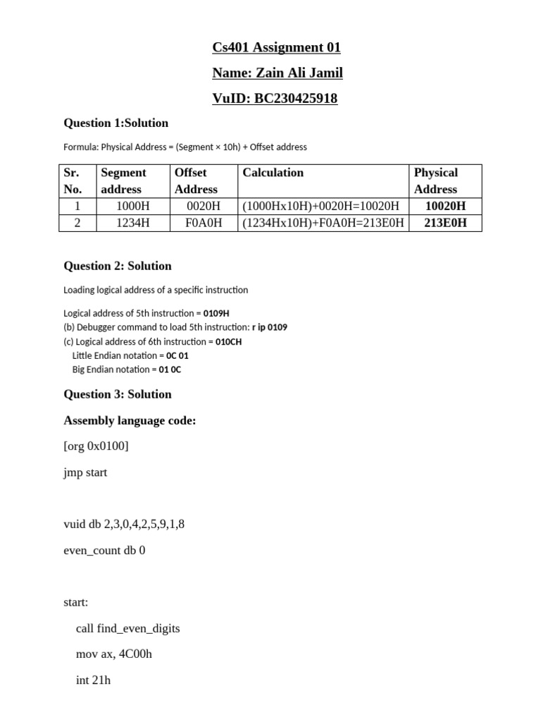 Fall 2025 - CS401 - 1 - BC230425918 | PDF