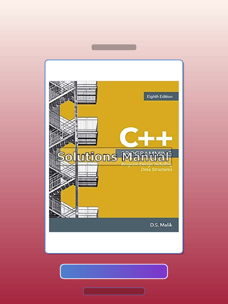 Test Bank for C Programming Program Design Including Data Structures ...