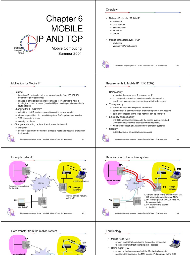 Mobile Ip and TCP | PDF | Transmission Control Protocol | Ip Address