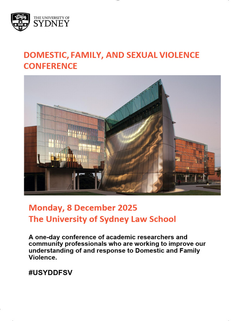 Domestic Violence Conference 2025 | PDF | Violence | Domestic Violence