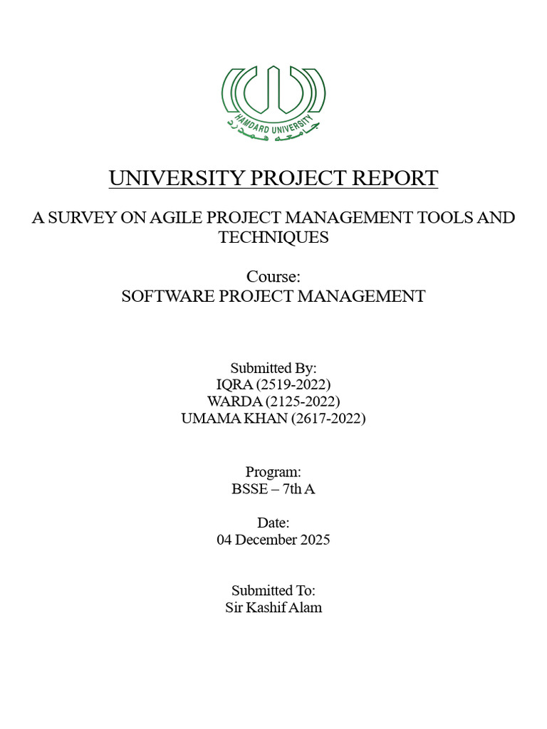 Survey on Agile Project Management Tools | PDF | Agile Software ...