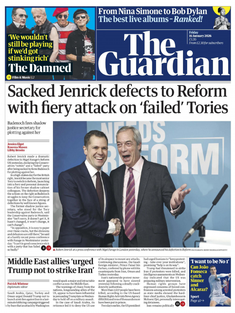 The Guardian UK - 16 January 2026-1 | PDF