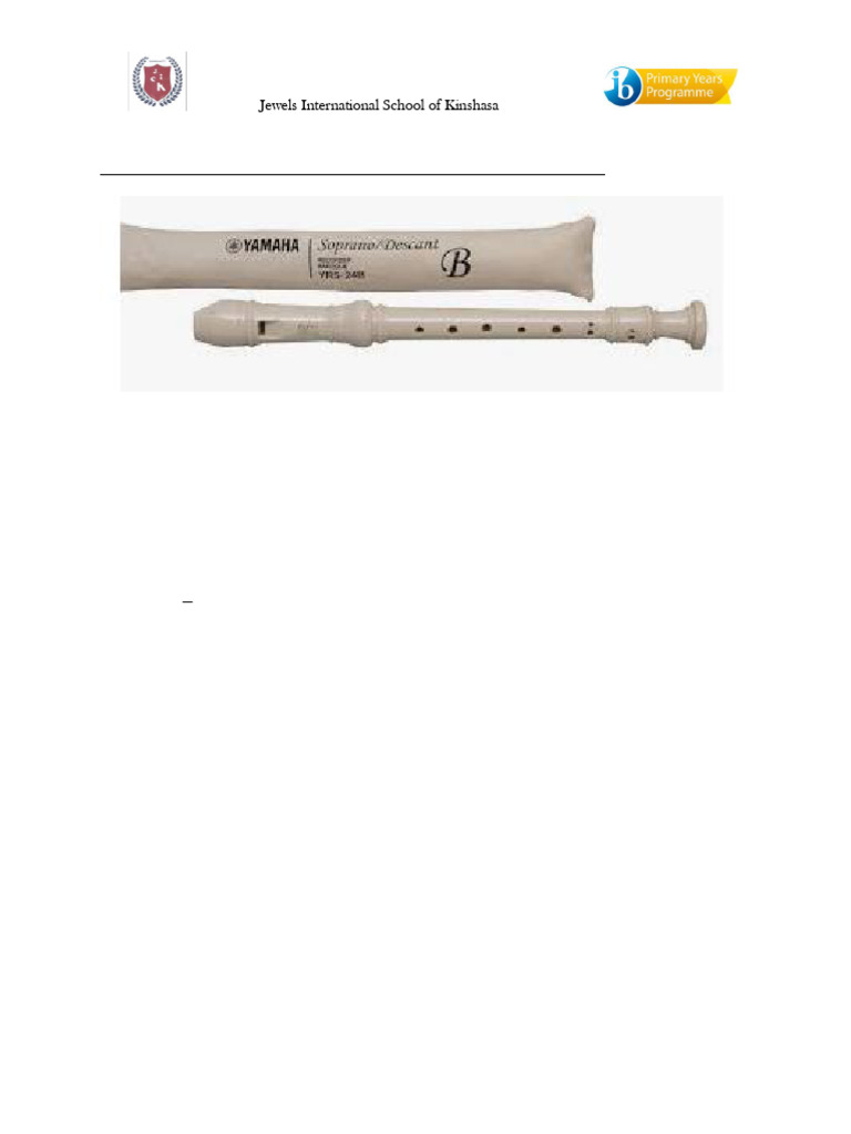 Flûte à bec requise pour la 3ᵉ année | PDF | Instruments de musique