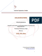 Informe Evaluación Externa Proyecto "Desarrollo Socioeconómico Con Perspectiva de Género, Marruecos"