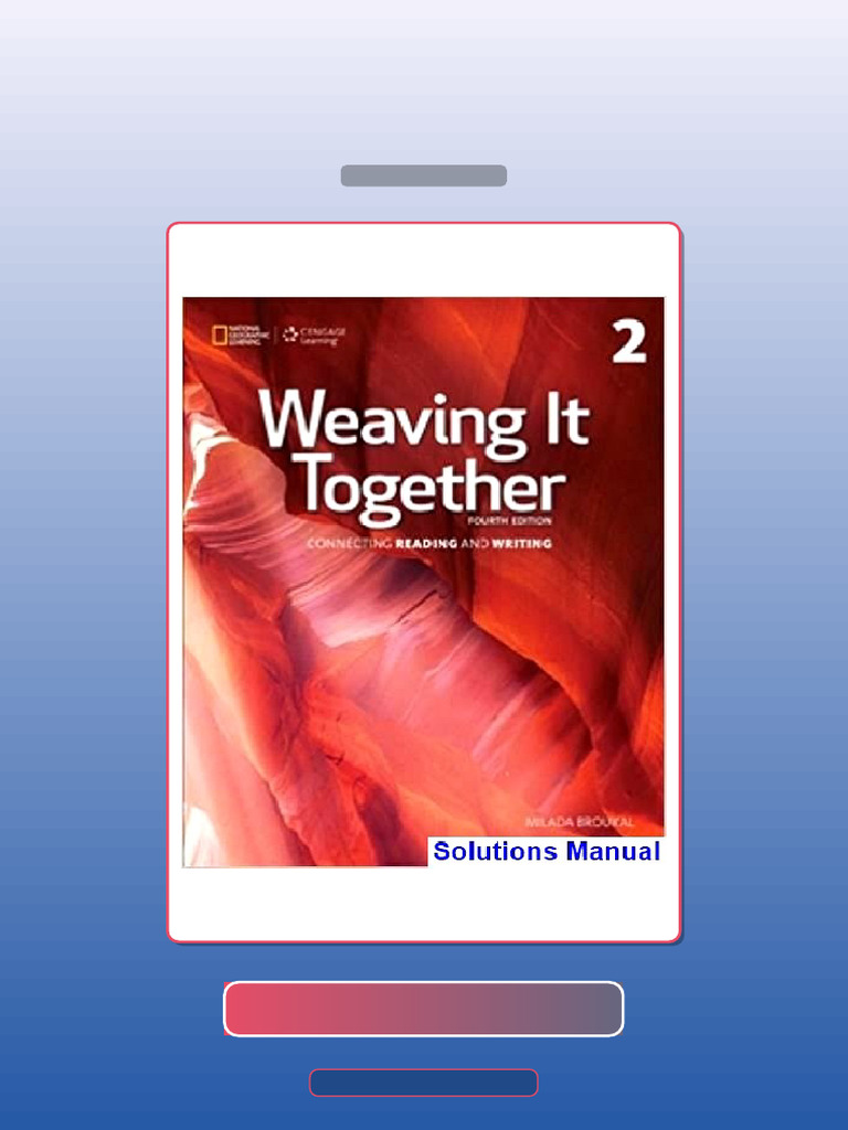 Test Bank for Weaving It Together 2 4th Edition Broukal | PDF