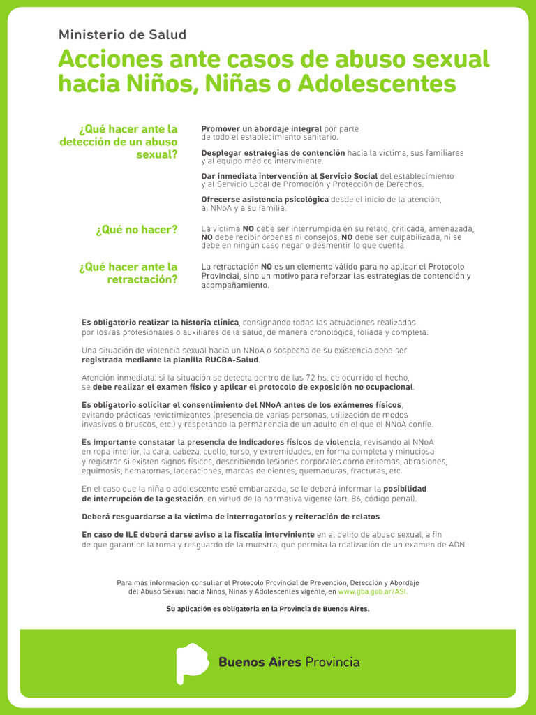 Protocolo de Atención Abuso Sexual NNoA | PDF | Abuso sexual
