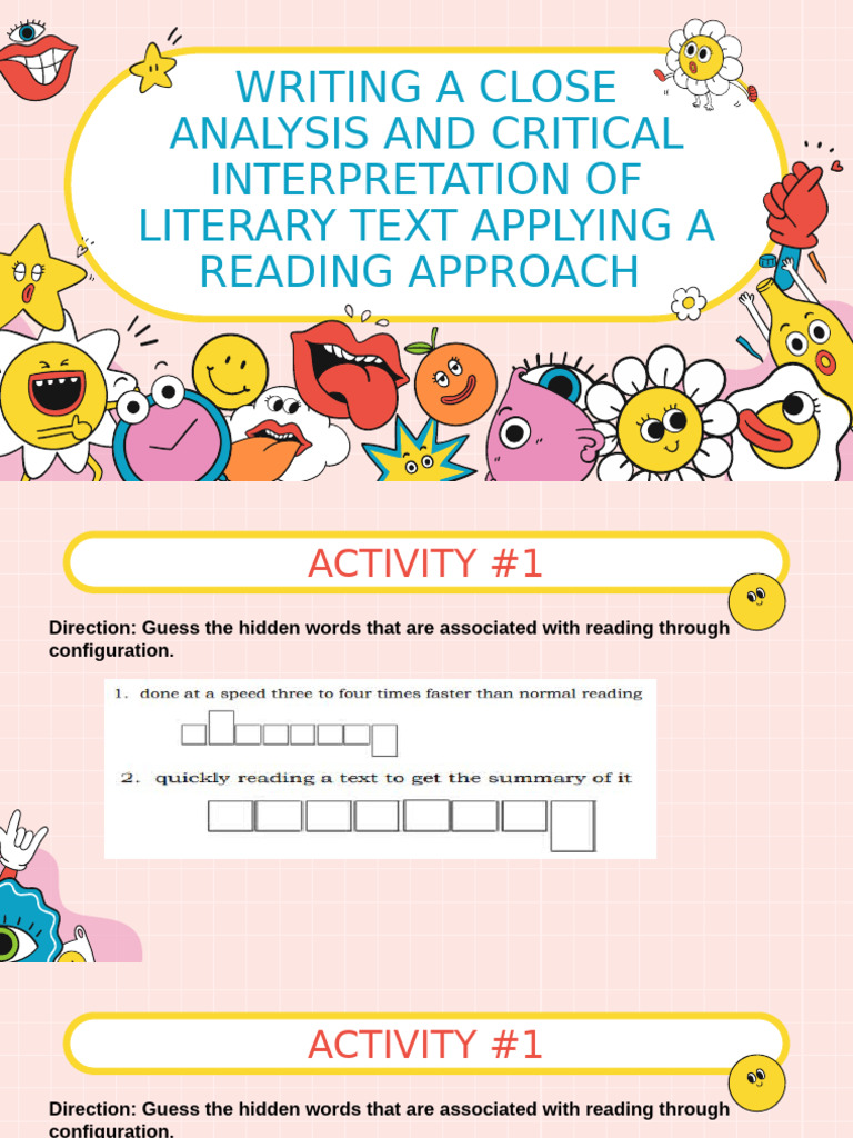 Literary Analysis and Reading Approaches | PDF | Speed Reading | Learning