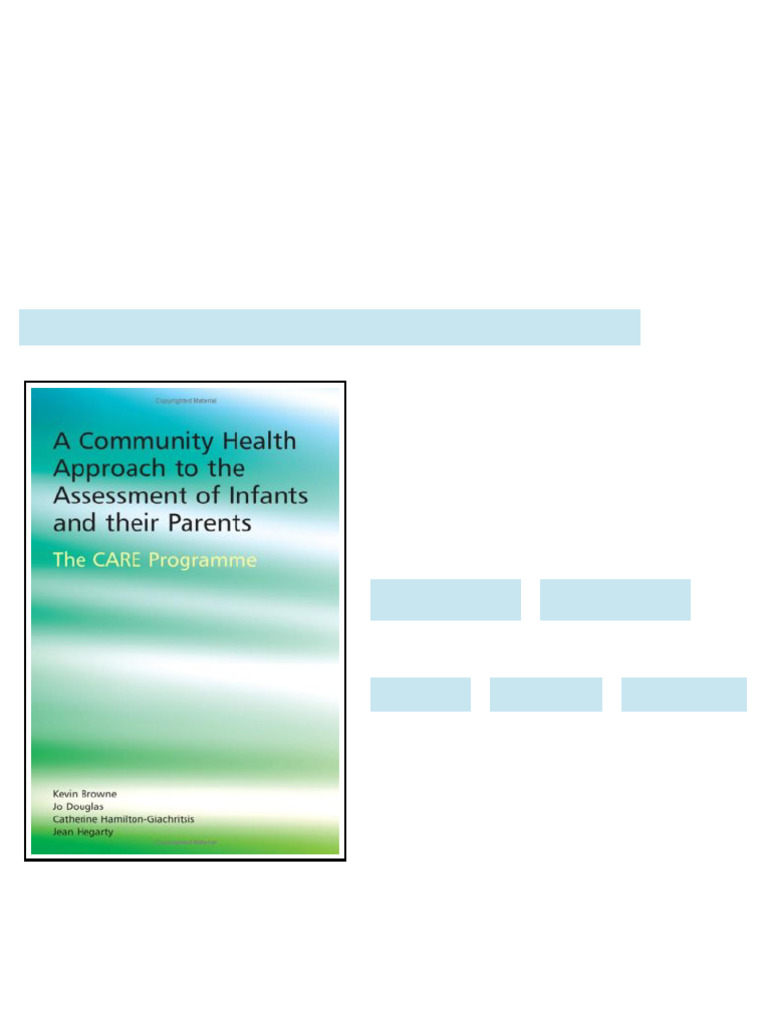 A Community Health Approach to the Assessment of Infants and their ...