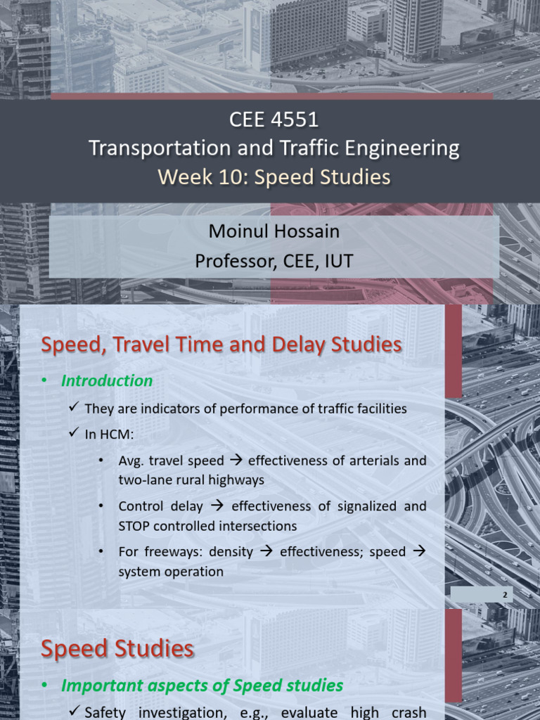Speed studies | PDF | Speed Limit | Traffic