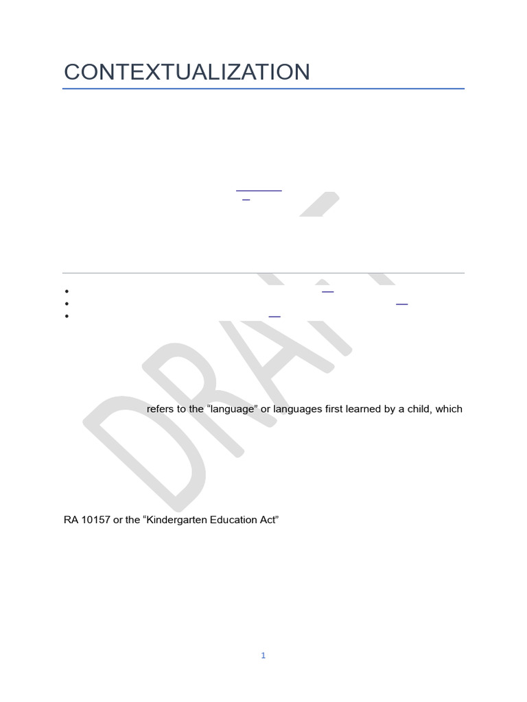 Contextualizing Learning Resources Handbook | PDF | Learning | Curriculum