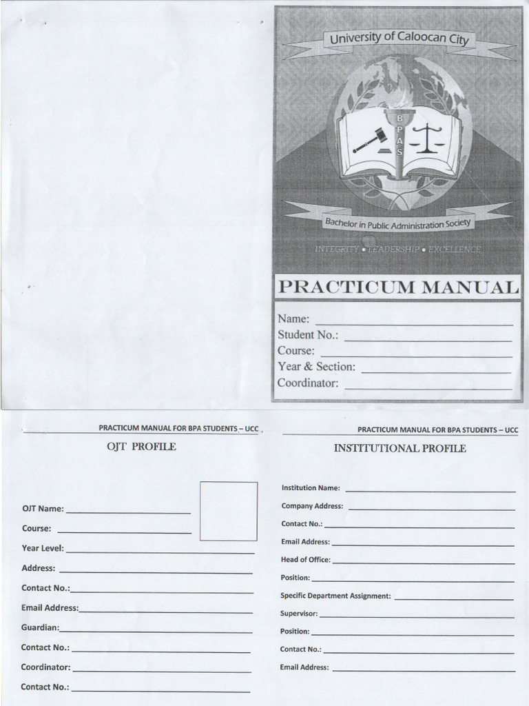 Practicum Manual | PDF