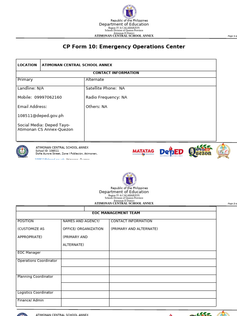 ACSA-CP-Form-10 | PDF | Telecommunications Engineering | Information ...