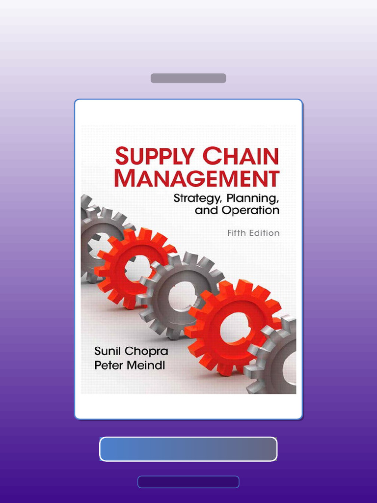 Test Bank for Supply Chain Management 5th Edition by Chopra Meindl ...