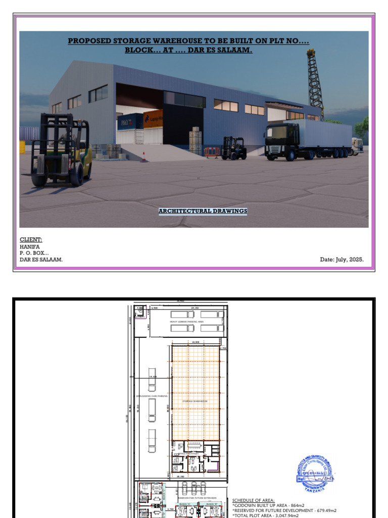 Proposed Storage Warehouse Plans | PDF | Warehouse | Buildings And ...