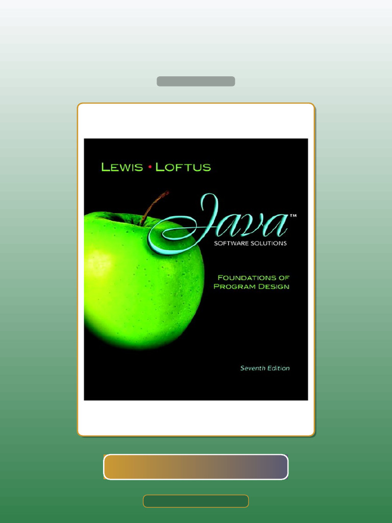 Test Bank for Java Software Foundations of Program Design 7E 7th ...