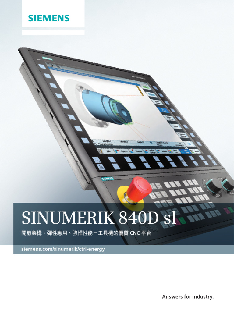 SINUMERIK 840D sl CNC 系統介紹 | PDF | Industrial Engineering | Production ...