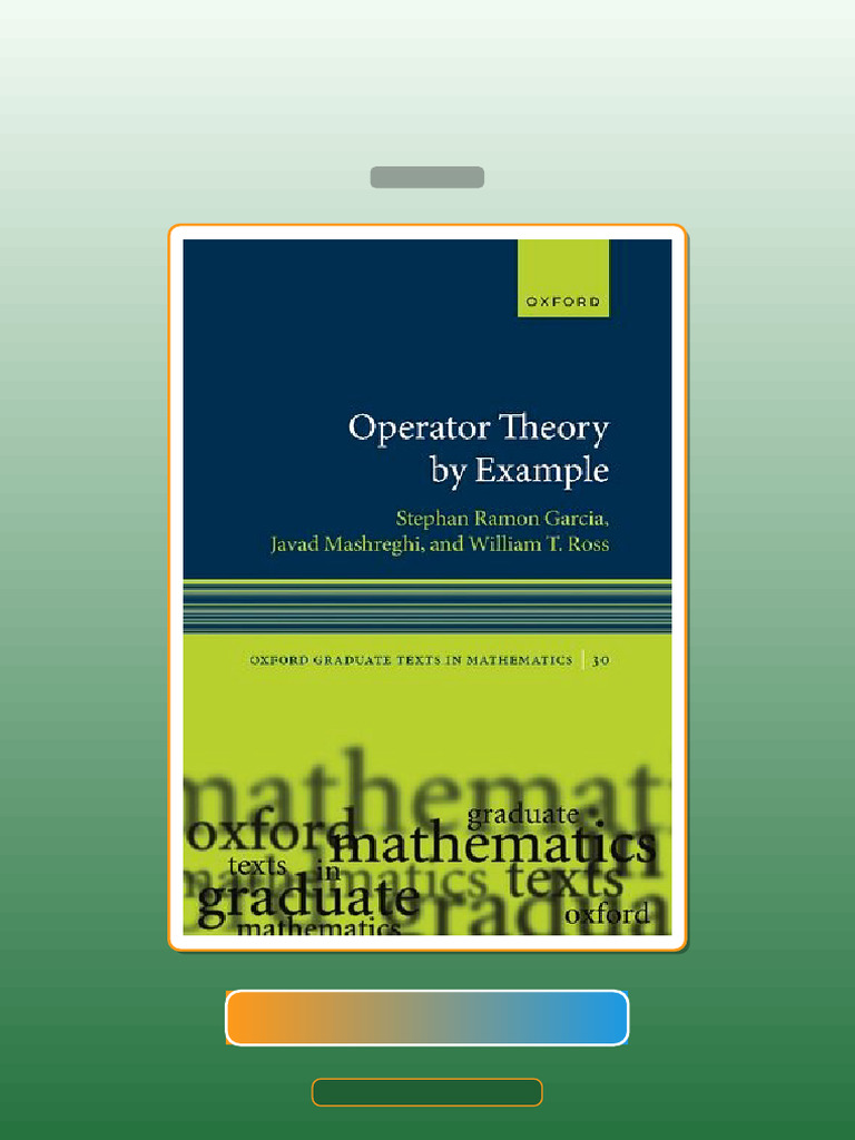 Test Bank for Operator Theory by Example 1st Edition | PDF | Hilbert ...