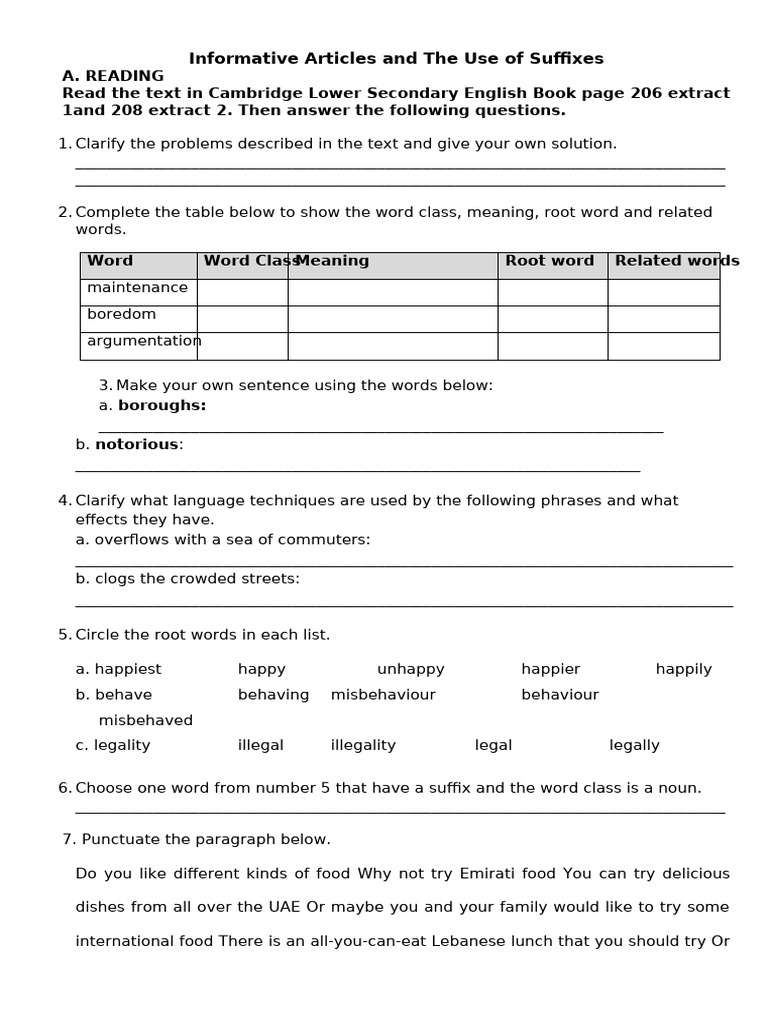 English 1_Informative Articles | PDF | Language Mechanics | Linguistics