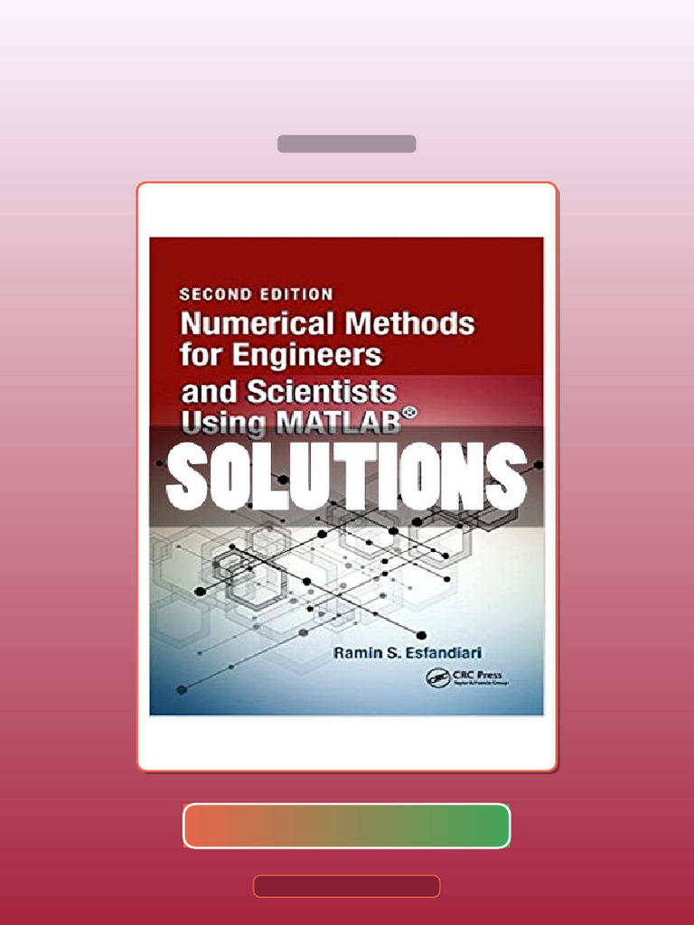 Test Bank for Numerical Methods for Engineers and Scientists Using ...