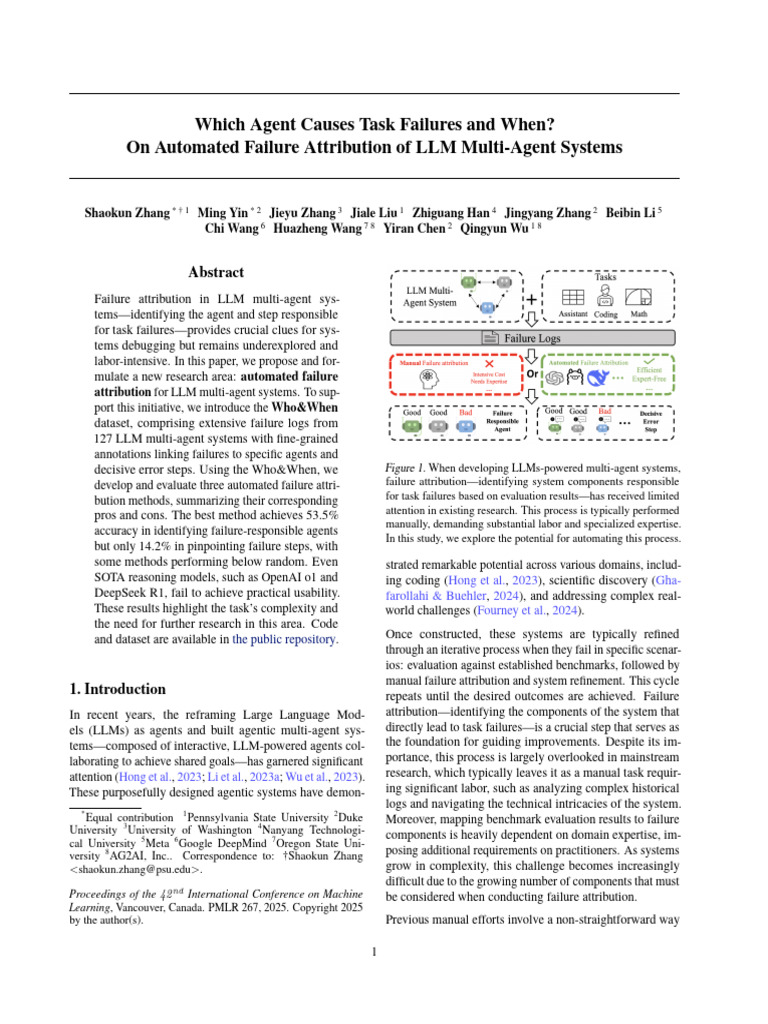 Automated Failure Attribution in LLMs | PDF | Accuracy And Precision ...