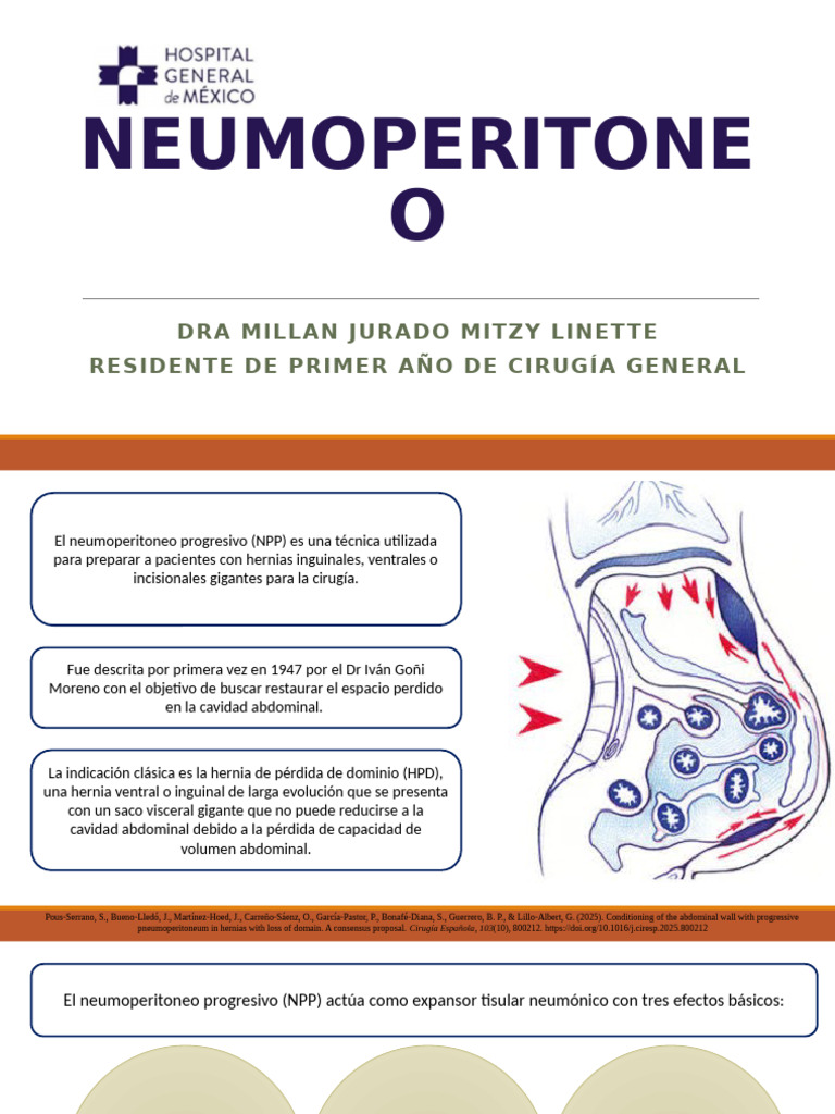 Neumoperitoneo Progresivo en Hernias Gigantes | PDF | Abdomen ...