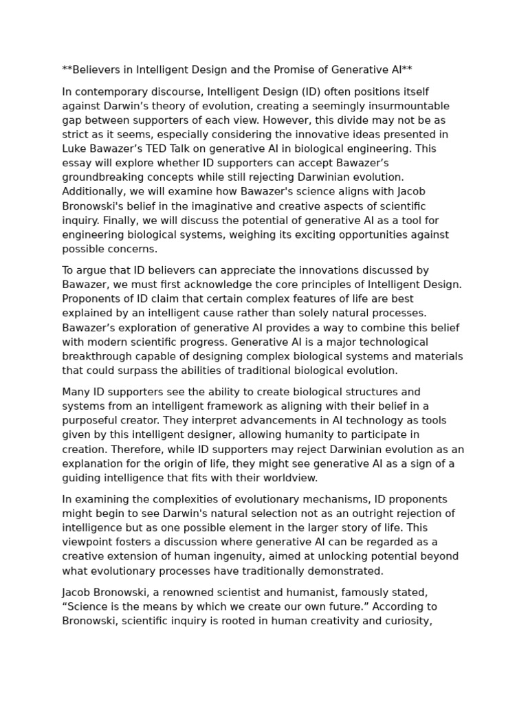 Intelligent Design and Generative AI Insights | PDF | Intelligent ...
