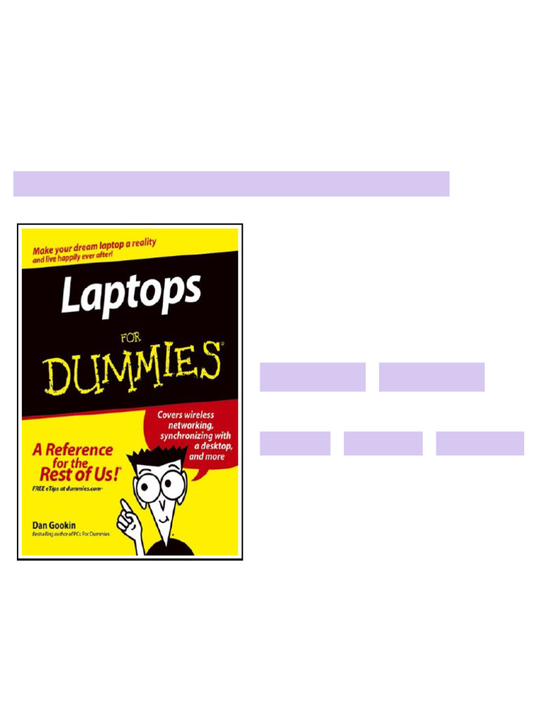 Laptops For Dummies 1st Edition Dan Gookin digital download | PDF ...