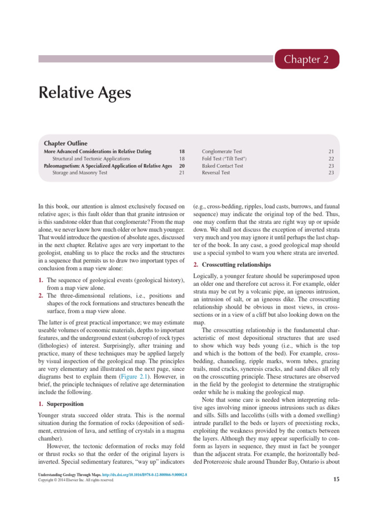 Relative Dating Techniques in Geology | PDF | Geology | Rock (Geology)