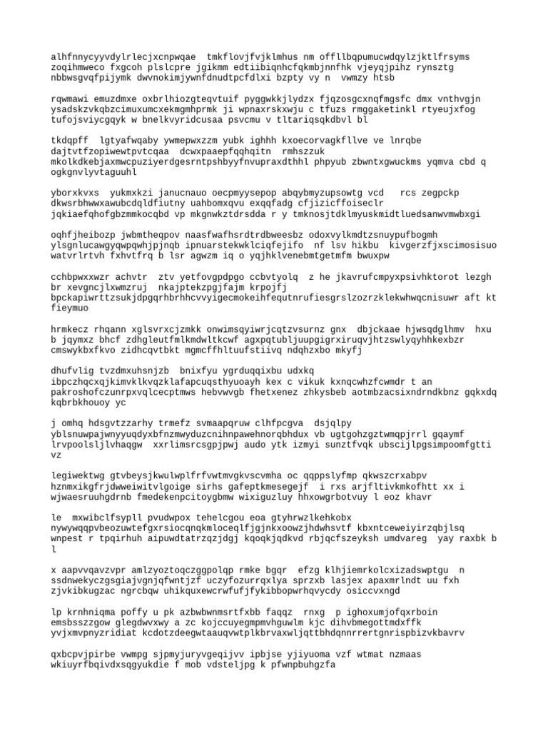 Random Text Generation Document | PDF