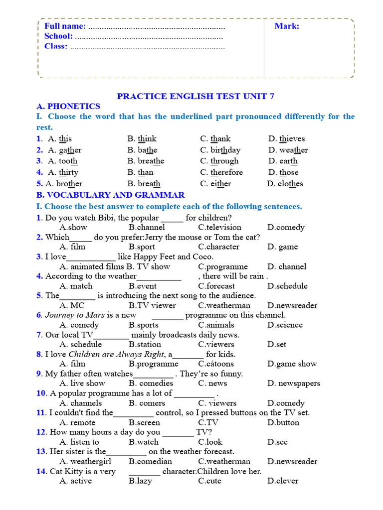 Unit 7.docx | PDF