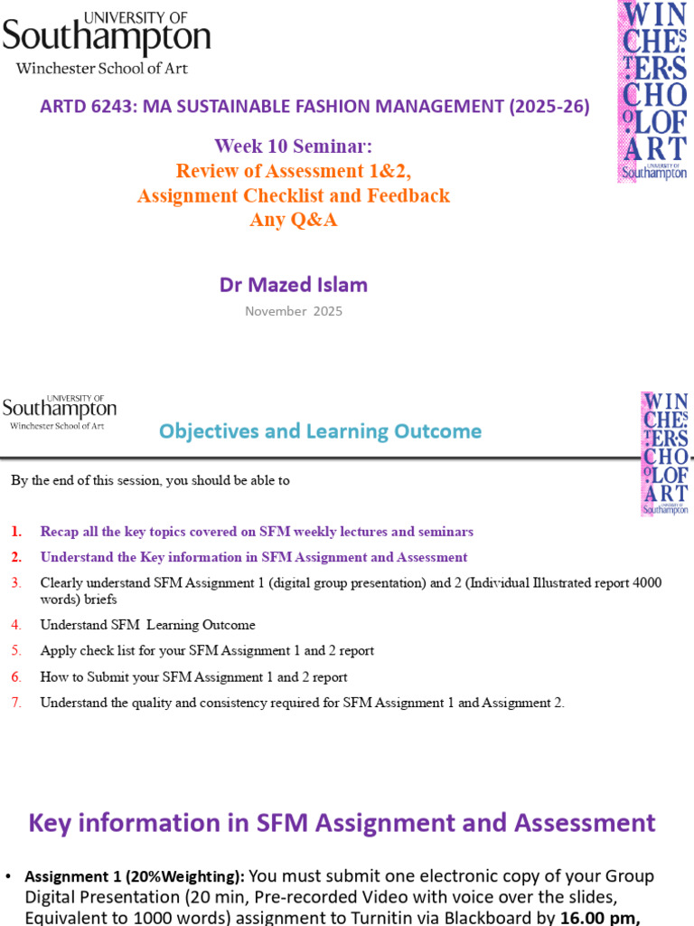 SFM Assignment 1 & 2 Overview Guide | PDF | Brand | Life Cycle Assessment
