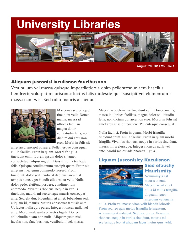 Fall 2011 Newsletter | PDF