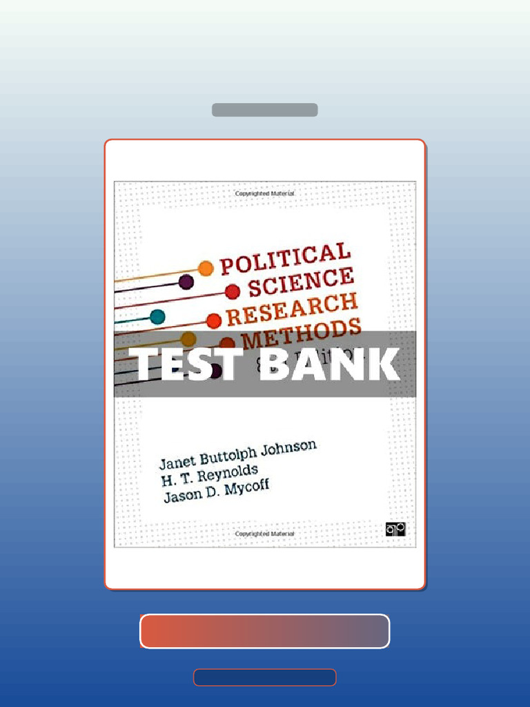 Test Bank for Political Science Research Methods 8 Ed Johnson | PDF ...