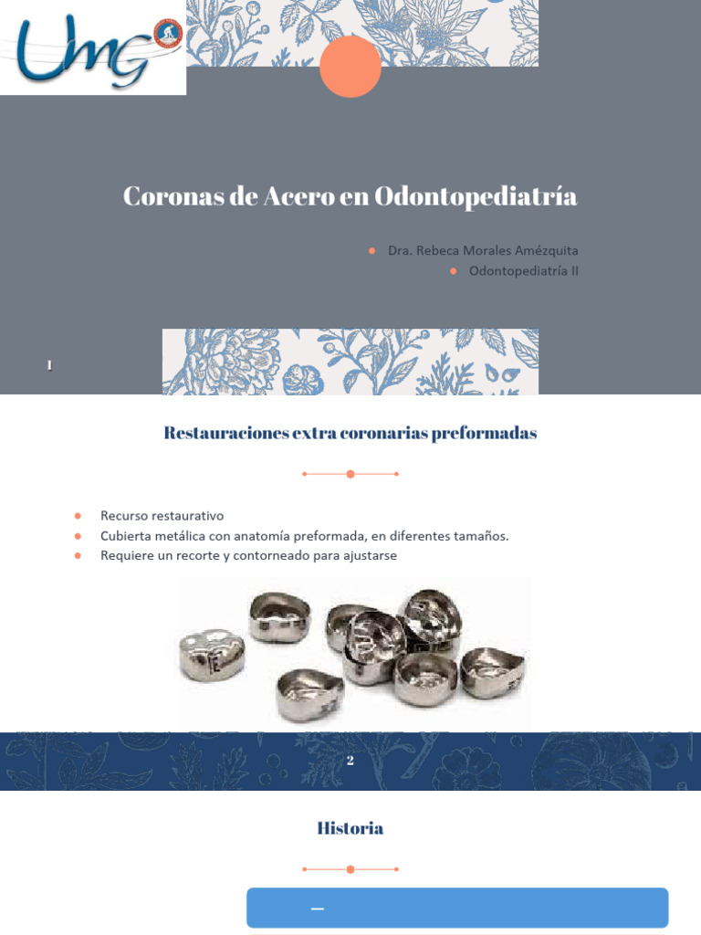 Coronas de Acero en Odontopediatría | PDF | Odontología | Ramas de ...